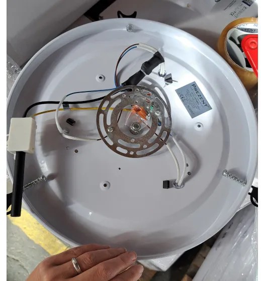 Tiffany stropné svietidlo - stropnica BEIGE Prezent 1712 Ø40*12