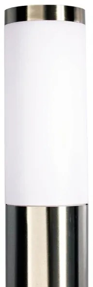 LED RGBW stmievateľná vonkajšia lampa LIVIA 1xE27/6,5W/230V 100 cm IP44 strieborná