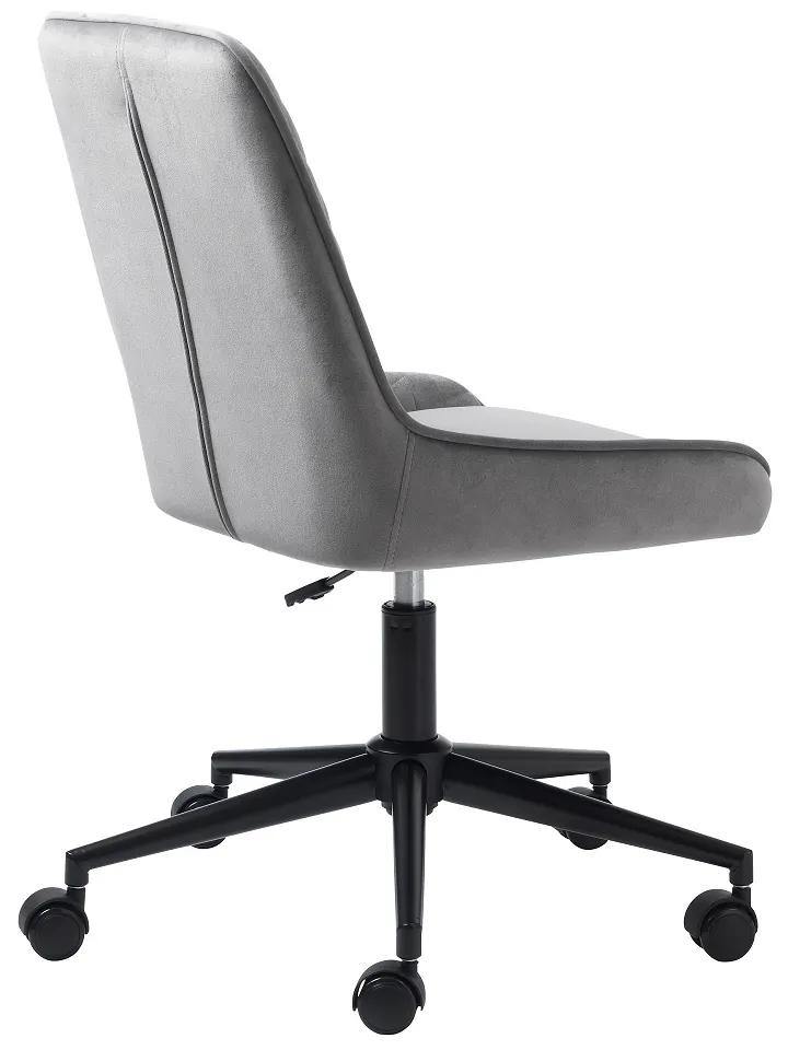 Dizajnová kancelárska stolička Dana sivý zamat