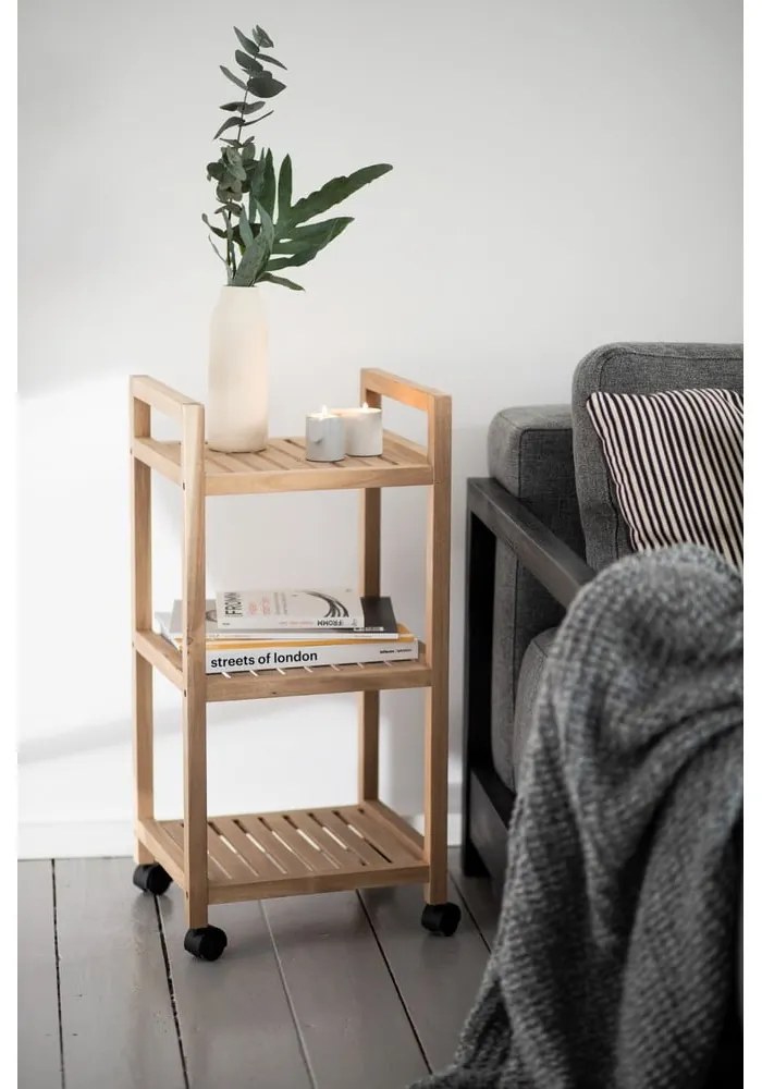Kúpeľňový regál v prírodnej farbe 35x72 cm Acina – Wenko