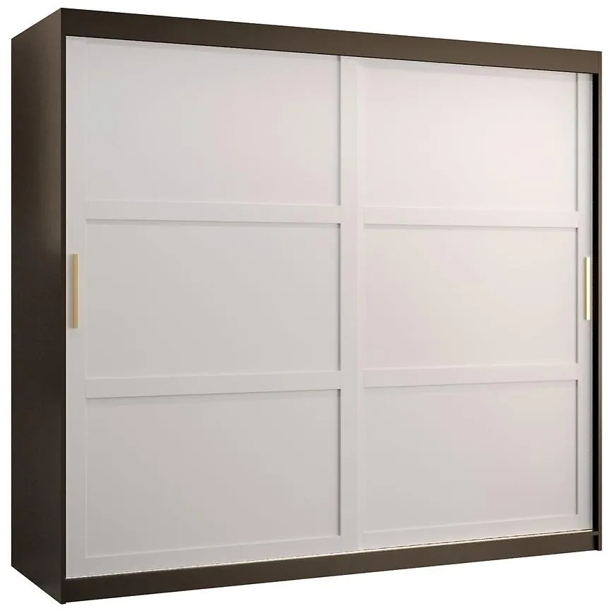 Skriňa Amiro 1 200 čierny/biely