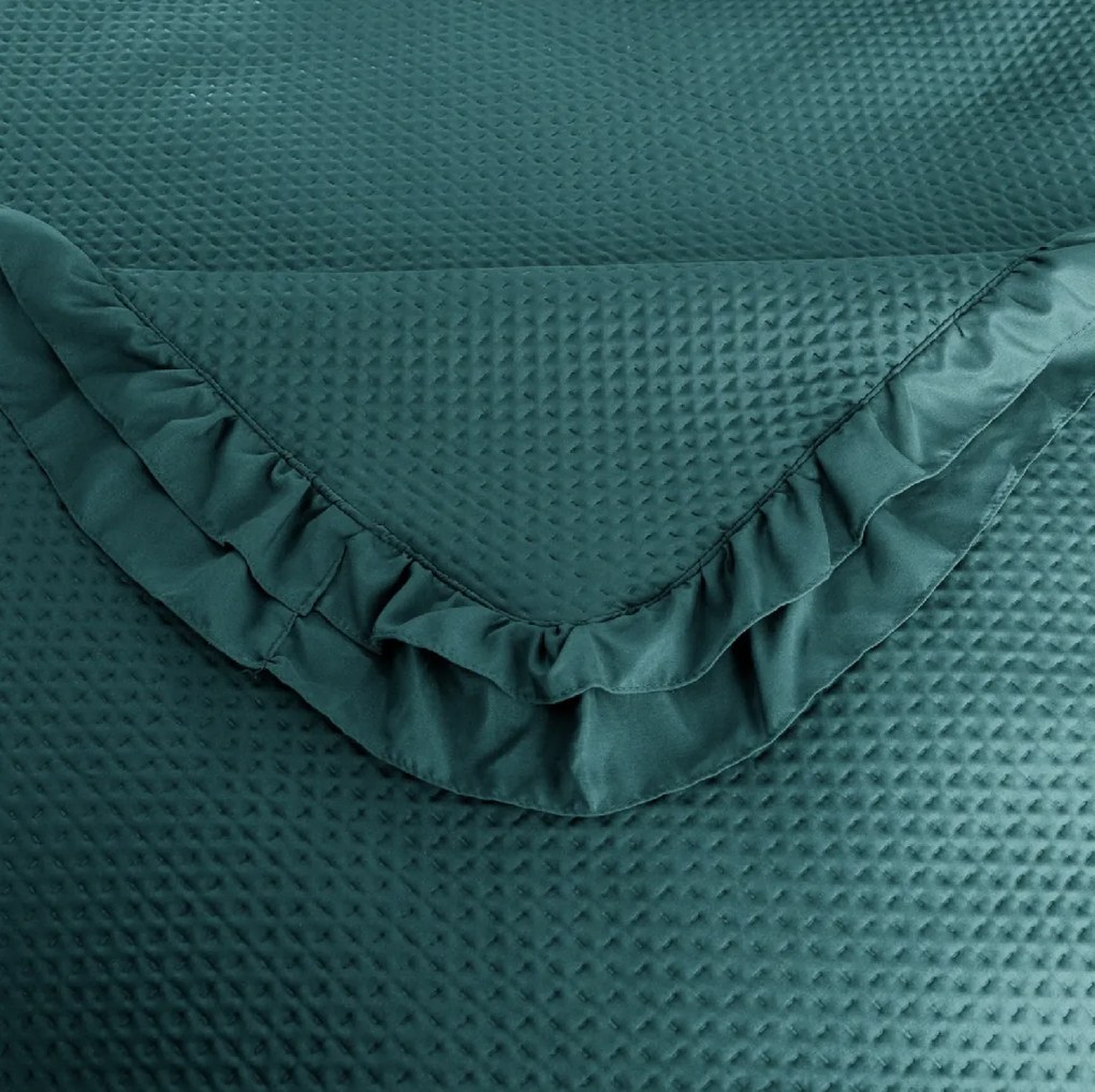Prehoz na posteľ MONTEGO, petrolejový Rozmer: 220 x 240 cm