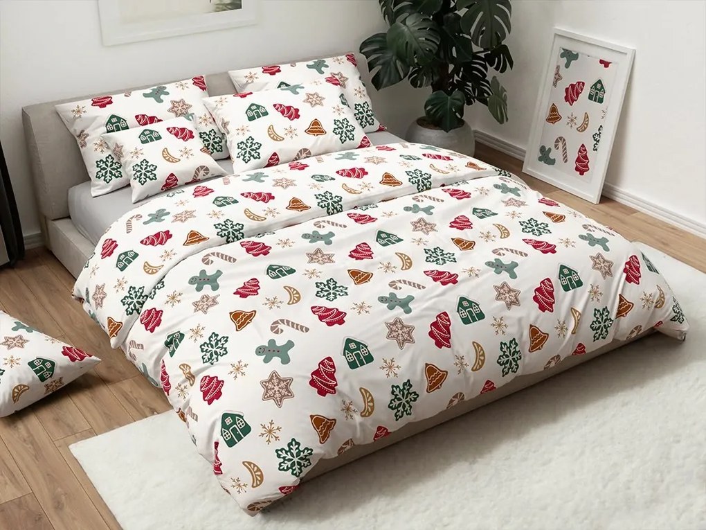 Flanelové obliečky HOLLY biele Rozmer obliečky: 2 ks 70 x 90 cm | 200 x 220 cm