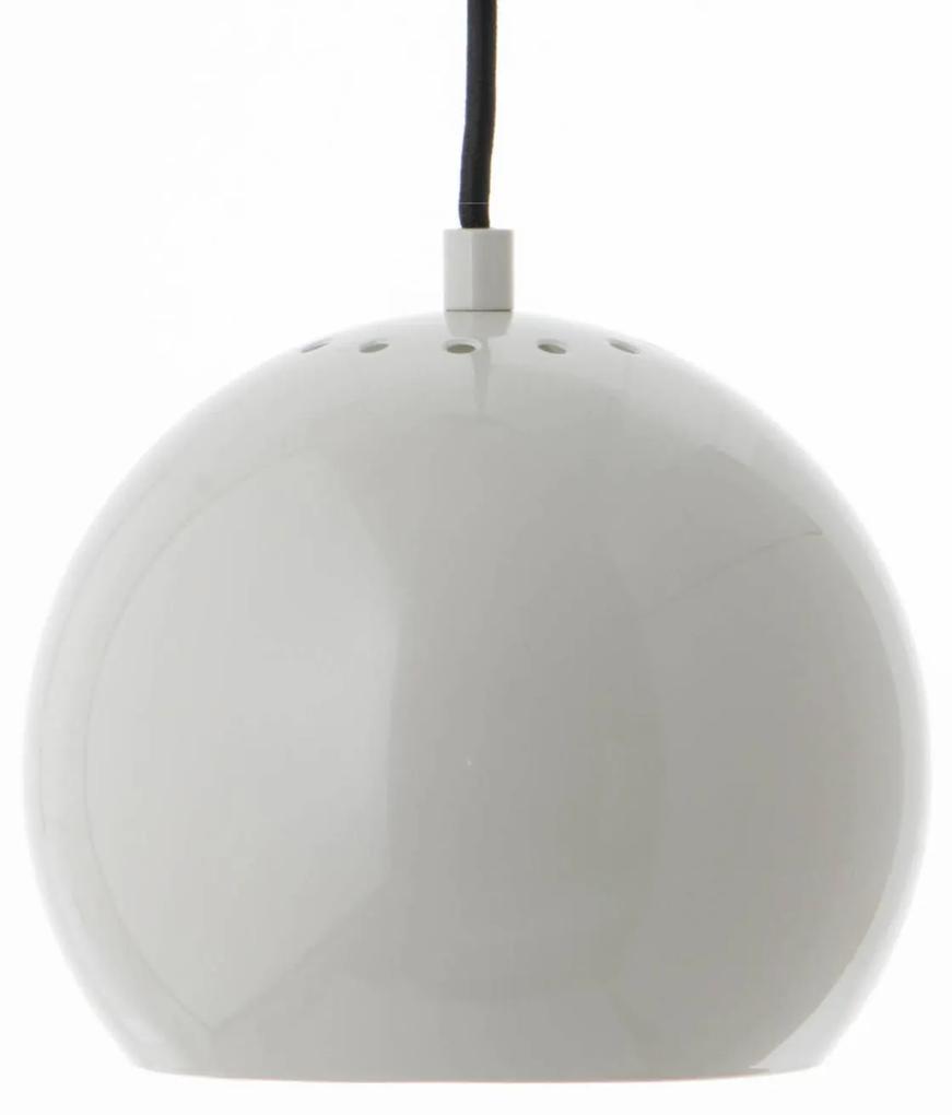 FRANDSEN Ball závesná lampa Ø 18cm svetlosivá lesk