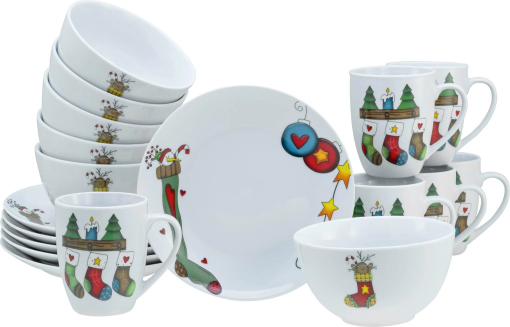 XXXLutz RAŇAJKOVÁ SÚPRAVA Luna Socken 18-dielne Creatable - Jedálenské sety - 007768046902