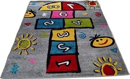 Detský koberec Kids preskakovačka – viacfarebný, 100% PP Rozmer: 140x190 cm