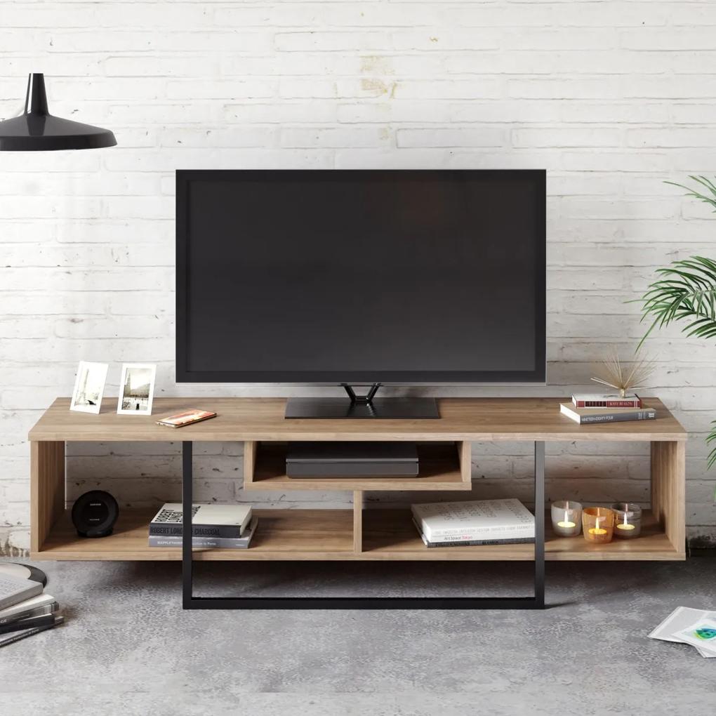 TV stolek ASAL 150 cm dub/černý