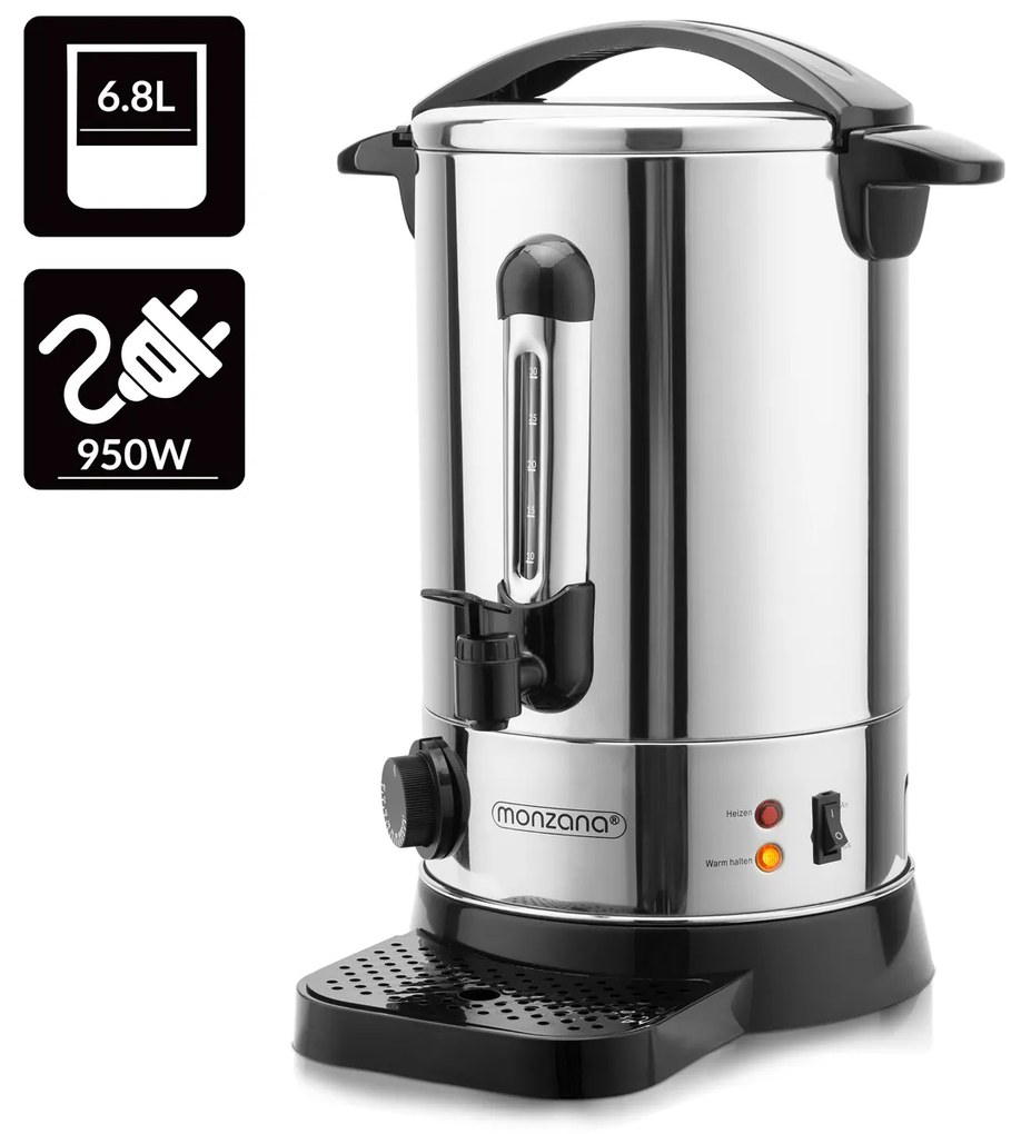 Jurhan Varič na víno/čaj COZY, 6,8l, strieborná