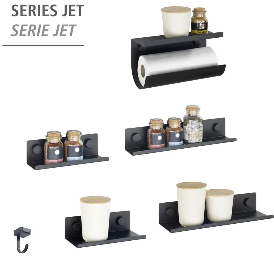 Samodržiaci kovový držiak na kuchynské utierky Jet - Wenko