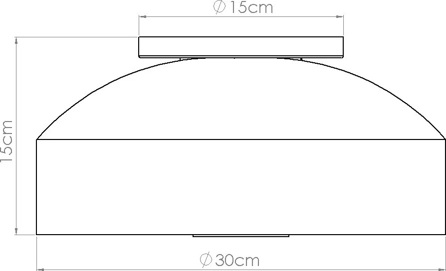 Stropné svietidlo Omiq, 1x čierne kovové tienidlo, (biely plast), (fi 30 cm)