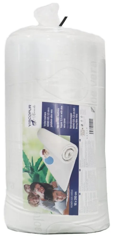 VISCOPUR Vrchný matrac VISCOPUR® MEMO-GEL 5,5 cm - 100x200 cm