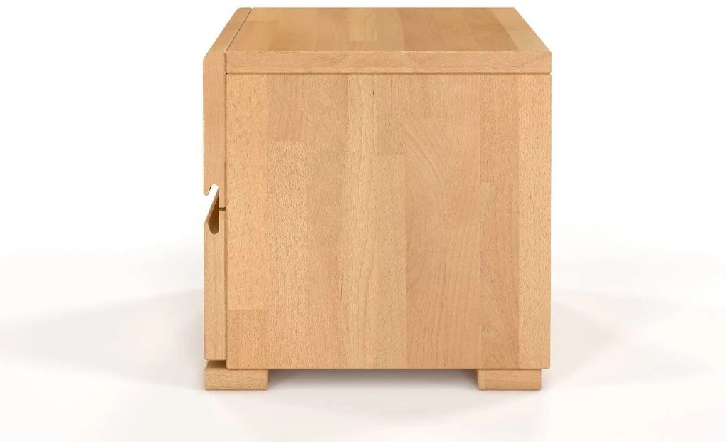 Nočný stolík Veska borovica masív, biela