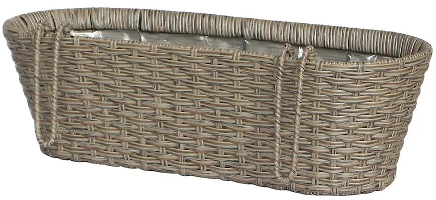 Balkónový kvetináč ratan 9113 15X19X50