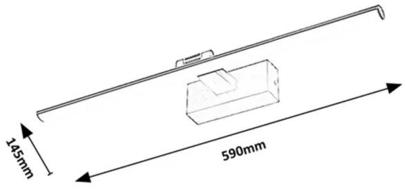 Rabalux 78002 - LED Obrazové svietidlo GATEN LED/12W/230V 3000K 59 cm