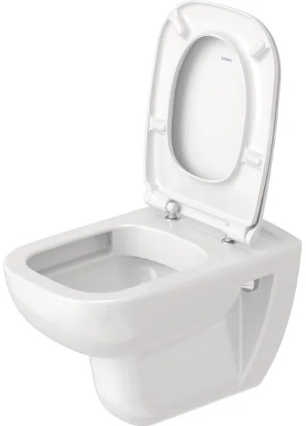 Duravit 25700920002 - Závesné bezokrajové WC D-CODE, keramika / lesklá biela