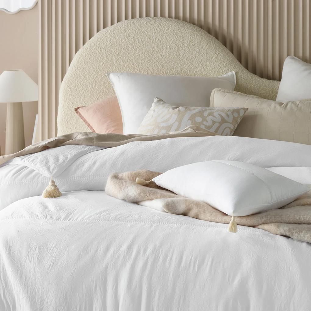 Divazo Prehoz na posteľ so strapcami Noemi Farba: Biela, Veľkosť: 170 x 210 cm
