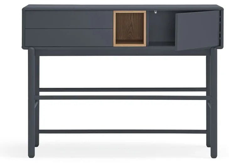Tmavosivý konzolový stolík 35x120 cm Corvo - Teulat