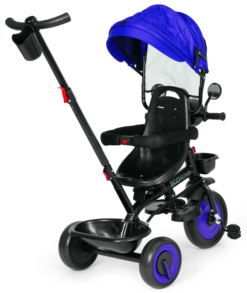 ECOTOYS Detská trojkolka 3v1, Blue