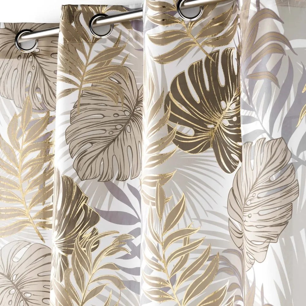 Sivý/v zlatej farbe záves 140x260 cm Mogador – douceur d'intérieur