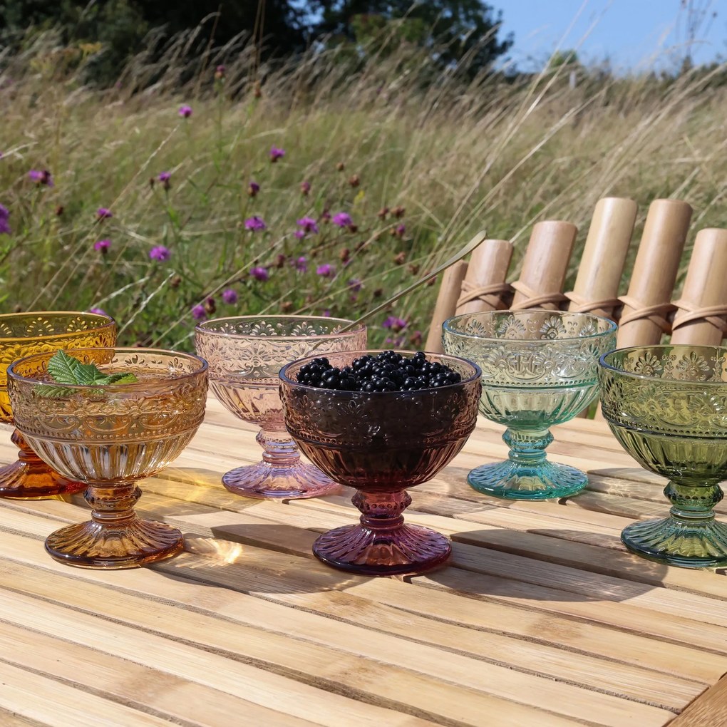 Set 6ks farebných misiek na nohe Saint-Émilion - Ø 10,5*10 cm / 260ml