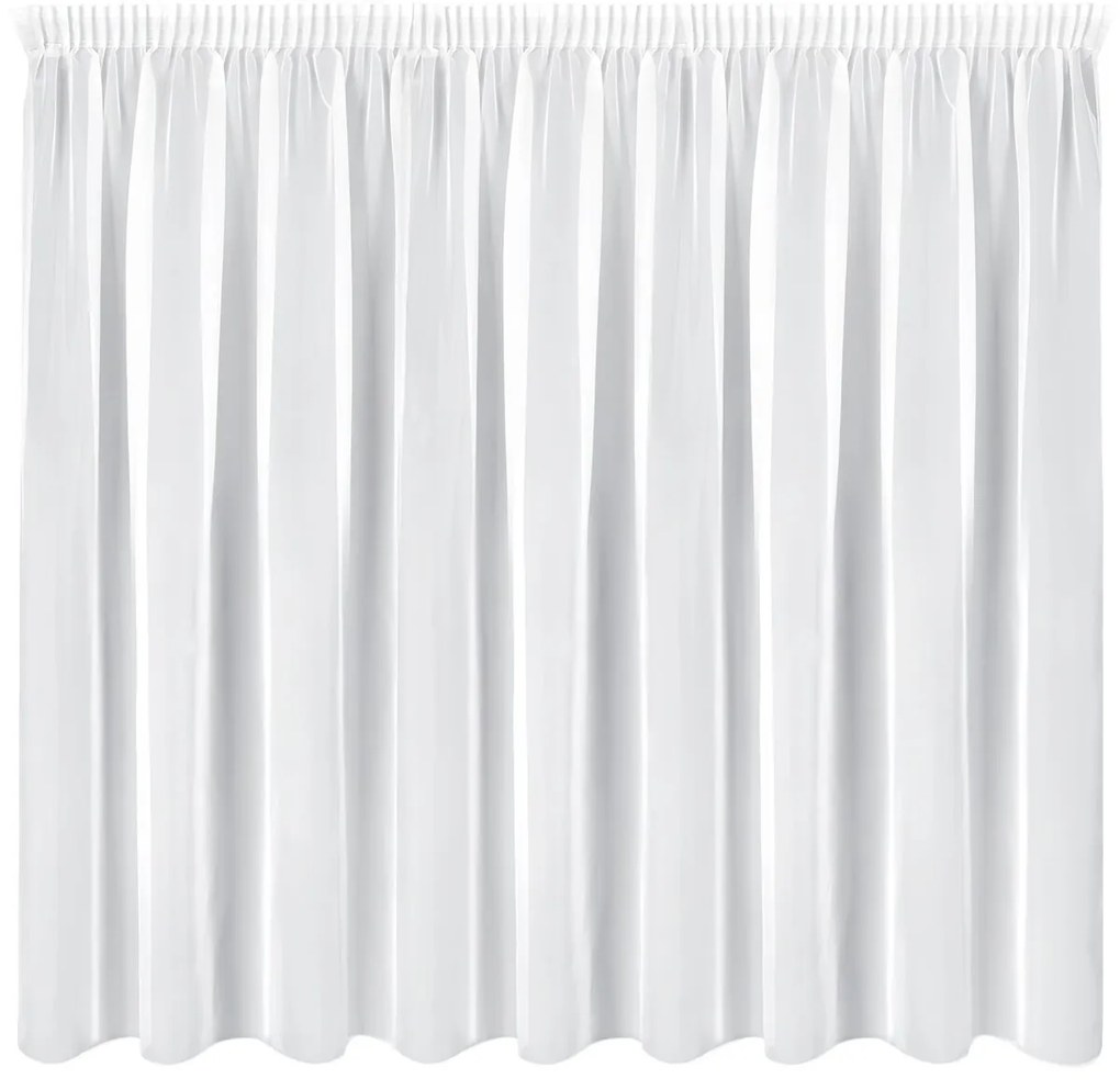 ZÁCLONA NA PÁSKE LUCY 350X150 CM BIELA