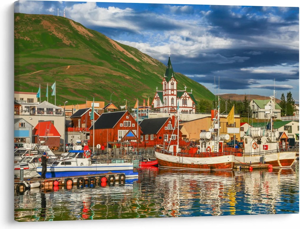 Obraz - Húsavík (70x50 cm)
