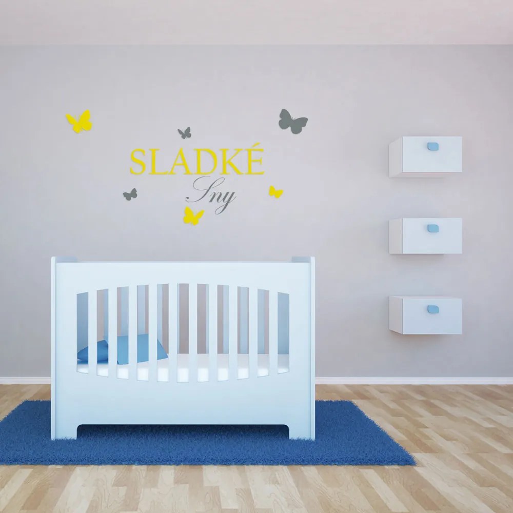 GLIX Sladké sny - samolepka na stenu Čierna a červená 120 x 60 cm