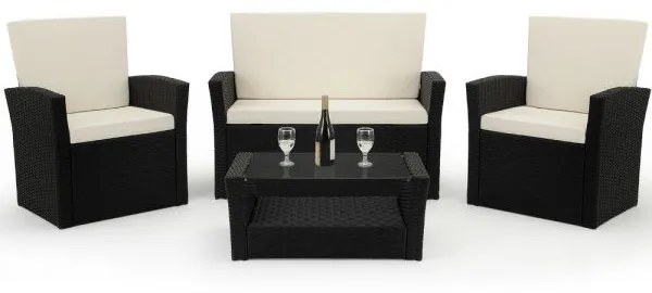 InternetovaZahrada - Záhradný ratanový set Vichy 2+1+1