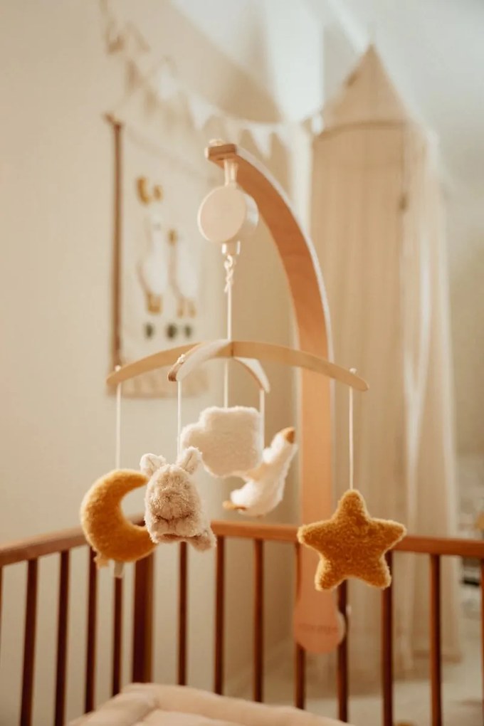 Hudobný kolotoč drevený Newborn Naturals