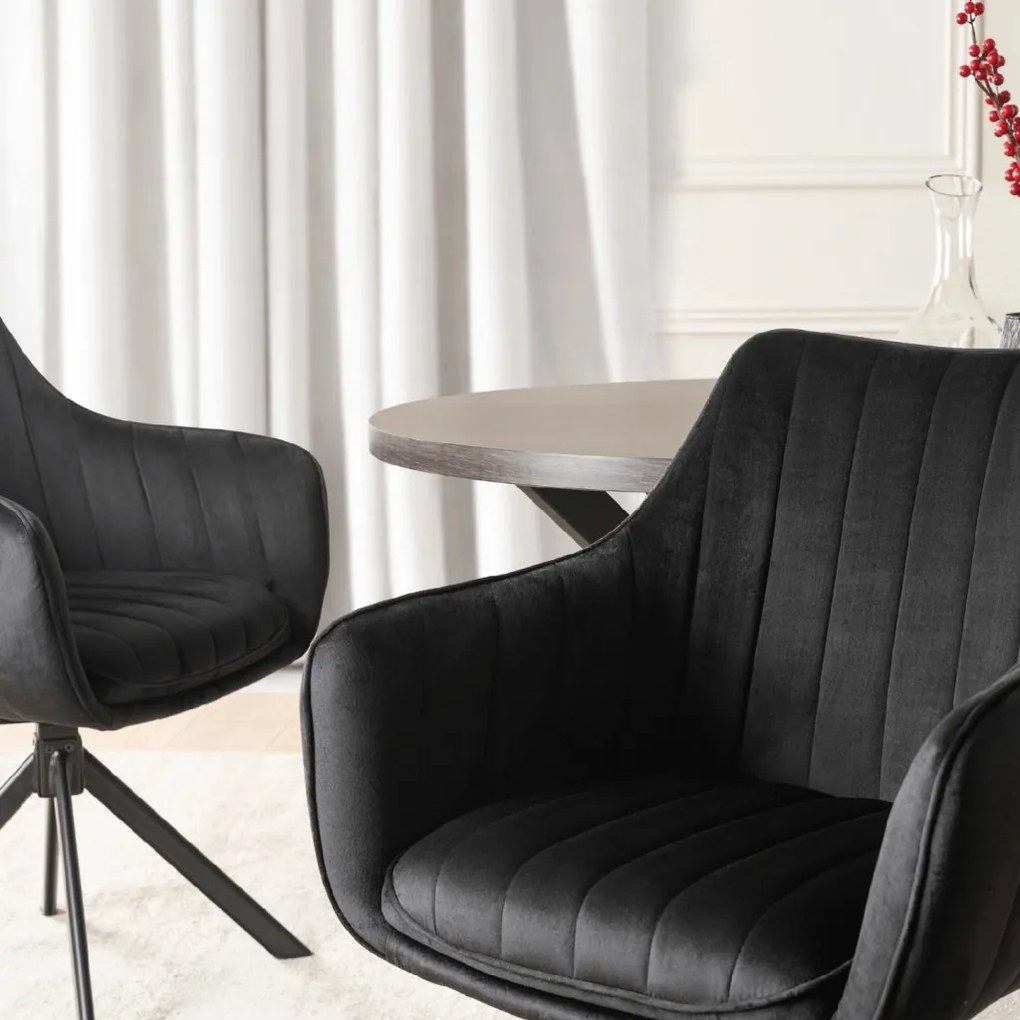 PROXIMA.store - Čalúnená otočná stolička MUMBAI FARBA: oranžová