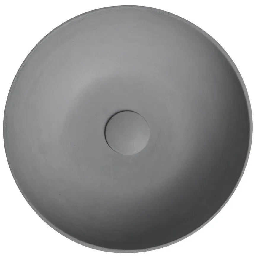 Sapho Sapho, FORMIGO betónové umývadlo na dosku, primere 39cm, šedá, FG317
