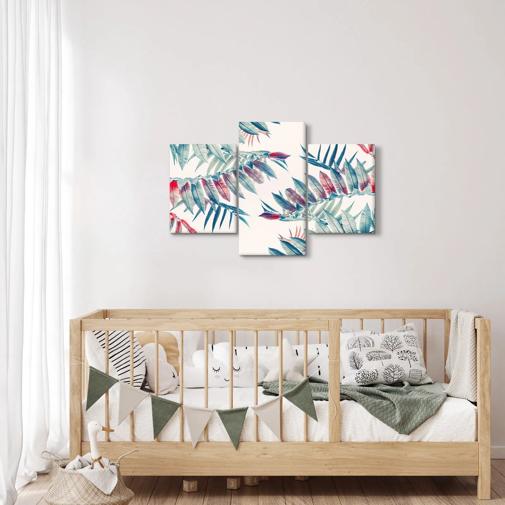 Obraz - Tropické listy (90x60 cm)