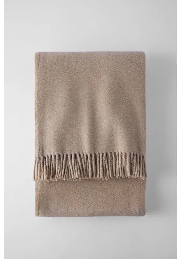 Hnedá deka s podielom bavlny Euromant Basics, 140 x 180 cm