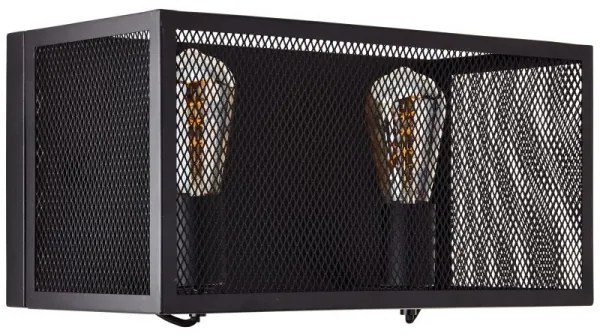 Brilliant - Nástenné svietidlo MAZE 2xE27/40W/230V čierna