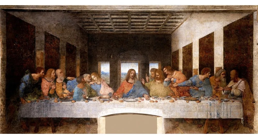Reprodukcia obrazu Leonardo da Vinci - The Last Supper, 80 x 40 cm