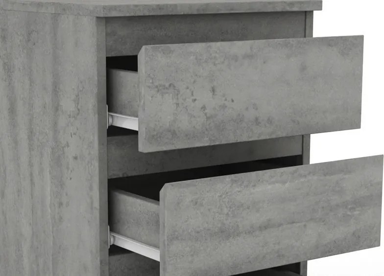 Skrinka/vysoký nočný stolík Carlos 403S, šedý beton