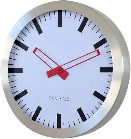 Hodiny INVOTIS Clock Station XXL, 60 cm. (kov) XM202