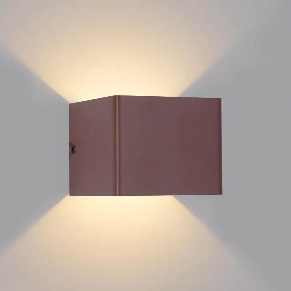 Brilagi - LED Vonkajšie nástenné svietidlo DONNANI LED/5W/230V 10 cm hnedé IP44