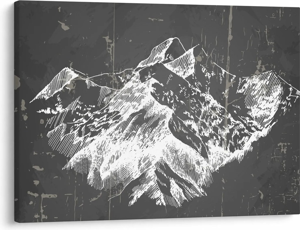 Obraz - Ilustrácie hôr (70x50 cm)