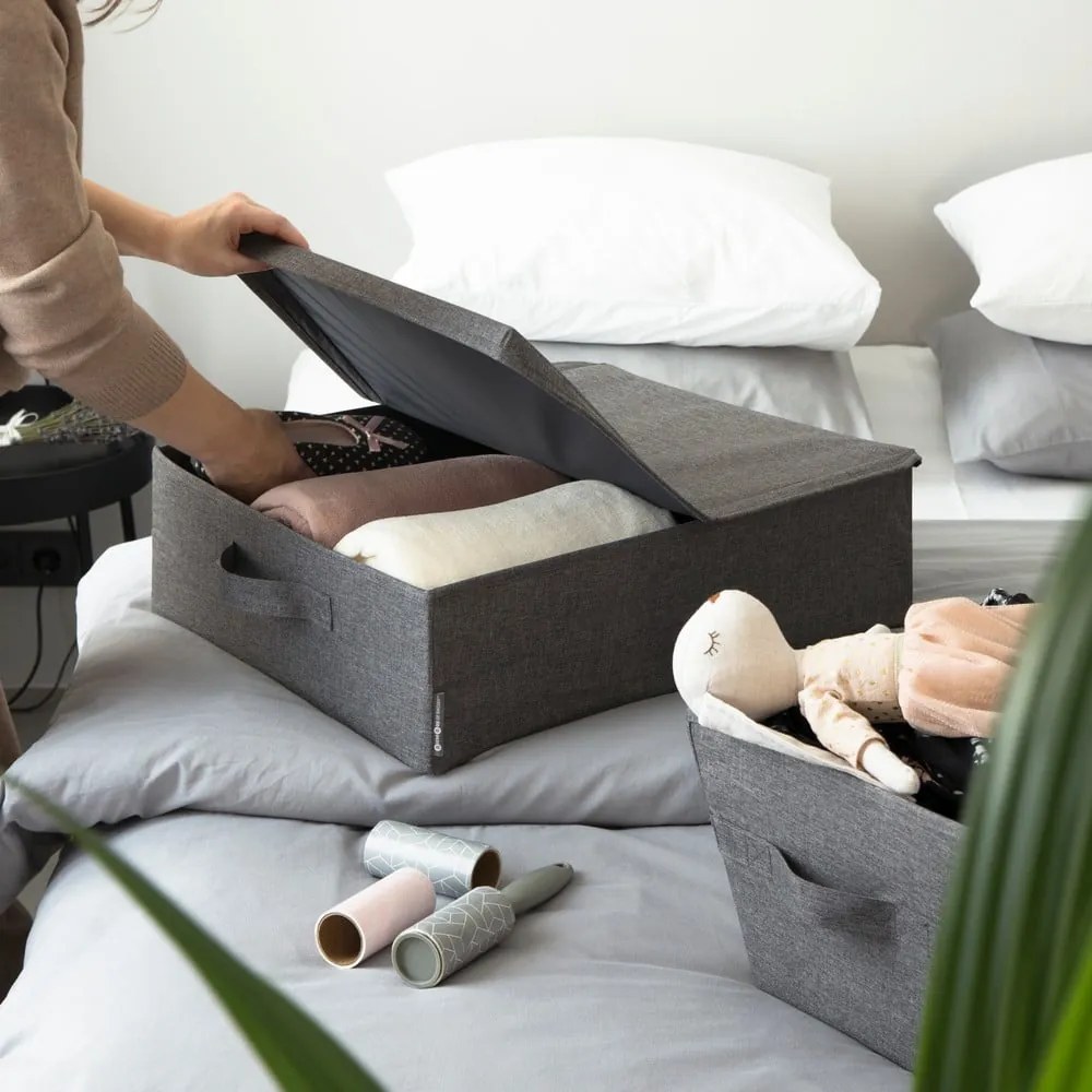 Sivá úložná škatuľa Bigso Box of Sweden Underbed