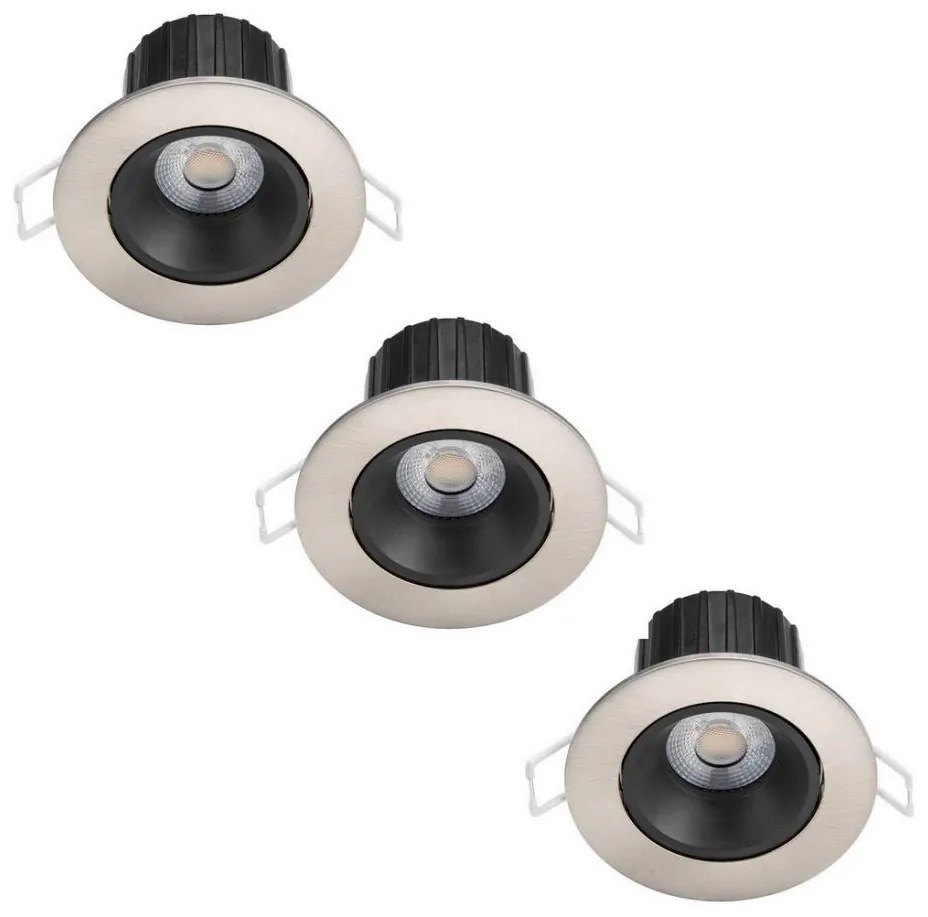 Philips - SADA 3x LED Stmievateľné kúpeľňové svietidlo ABROSA LED/9W/230V IP44 8719514254657