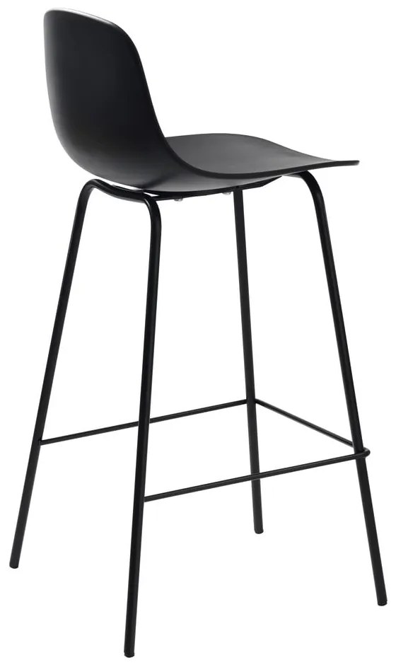 Čierna plastová barová stolička 92,5 cm Whitby – Unique Furniture