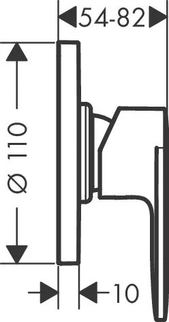 Hansgrohe Vernis Blend, sprchová batéria pod omietku, s telesom, čierna matná, HAN-71663670