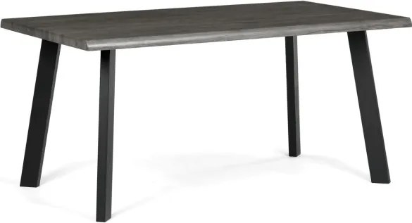 Jedálenský stôl HT-F4516 GREY sivý dub / čierne nohy
