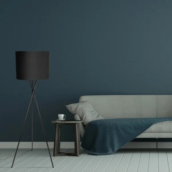 Stojacia lampa TEKLA 1xE27/20W/230V čierna