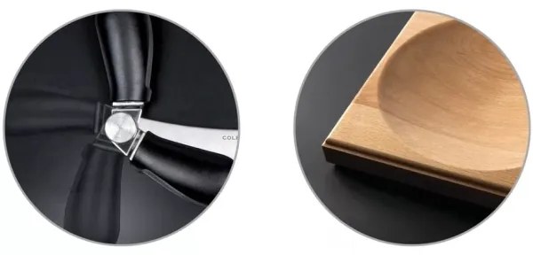 Cole&Mason - Kuchynská doska na krájanie a kolískový nôž 21,5x51,5 cm buk