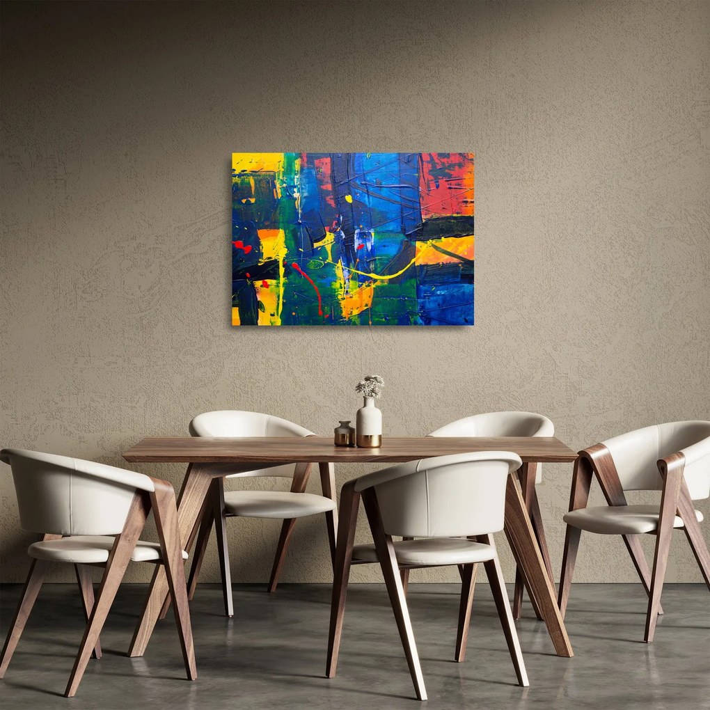 Sklenený obraz - Abstrakcia (70x50 cm)