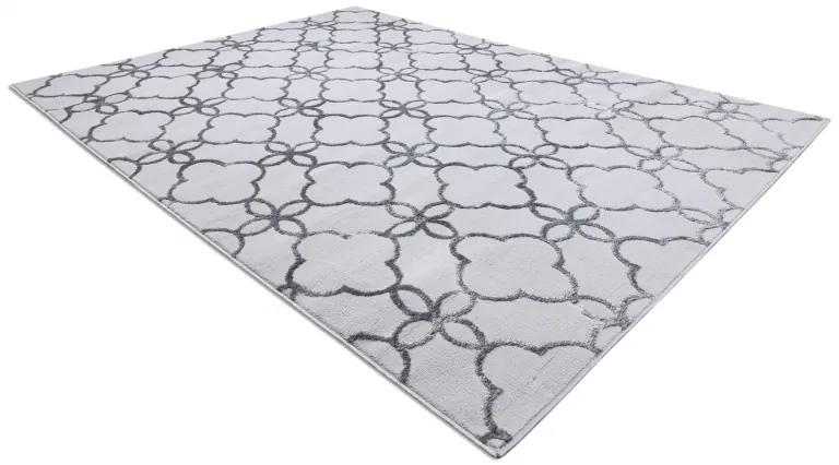 Moderný MEFE koberec 8504  Ďatelina, tmavosivý