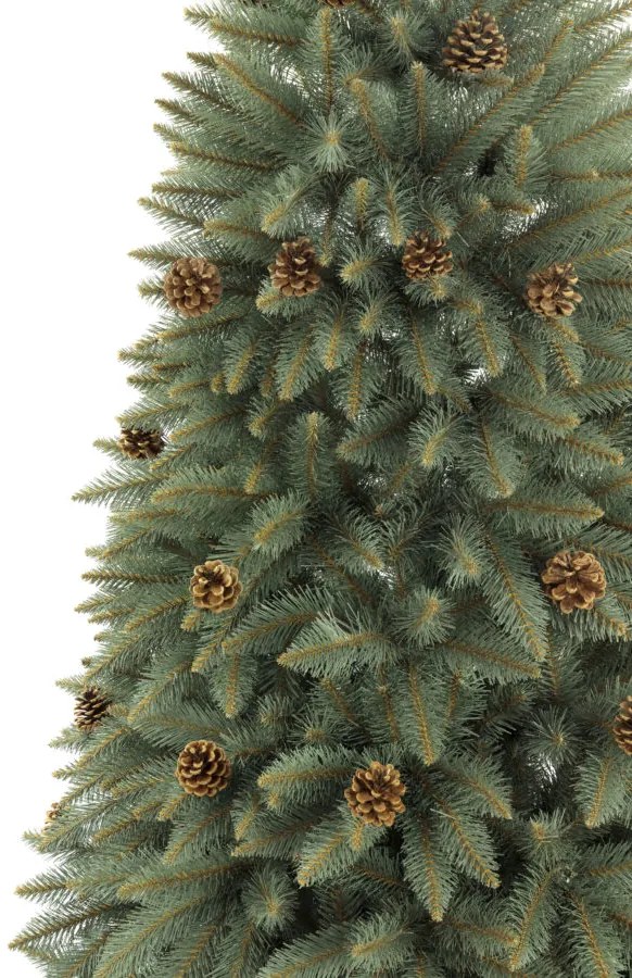 Vianočný stromček Smrek strieborný so šiškou 250 cm