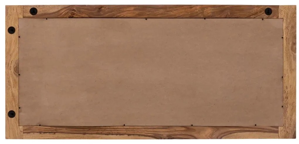 furniture-nabytek.cz - Masivní koupelnové zrcadlo Lagos z palisandru, lakované, hnědé – 130×60 cm